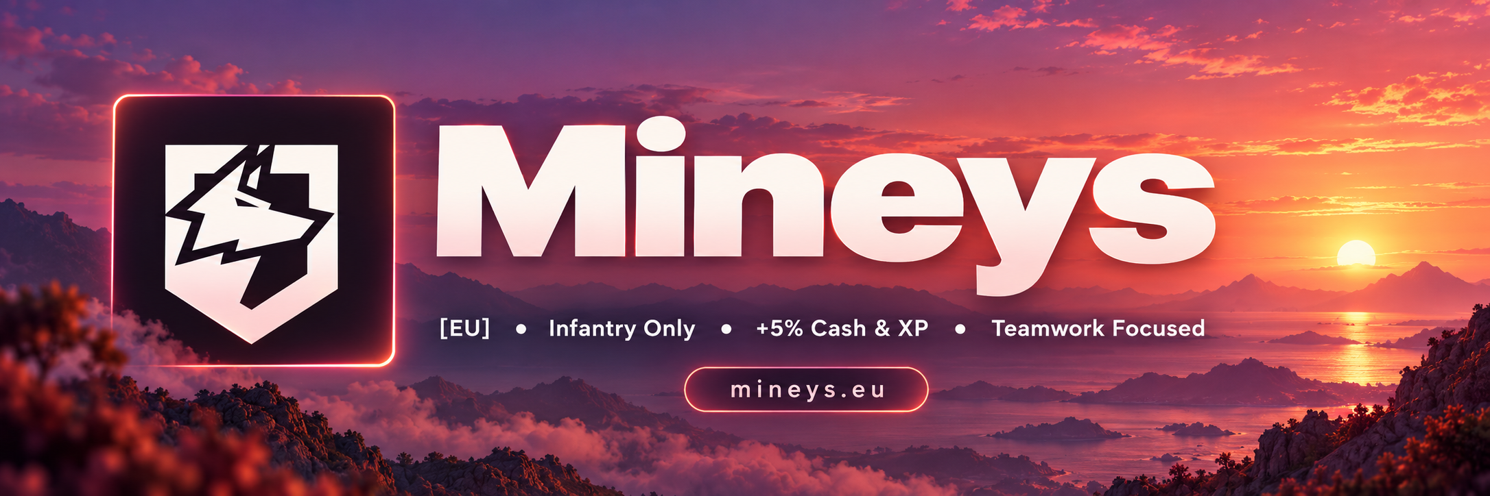[EU]Mineys | Infantry only | + 5% cash & XP | Team work focused server banner